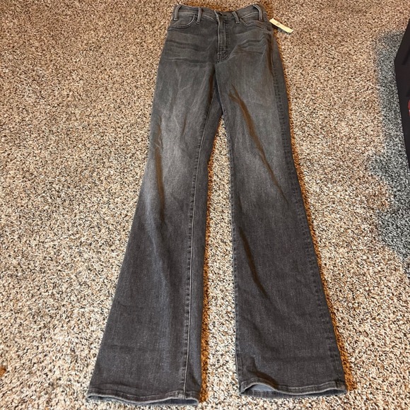 MOTHER The Hustler High Waist Flare Jeans Size 24 Grey NWT Women's Denim - Picture 1 of 8